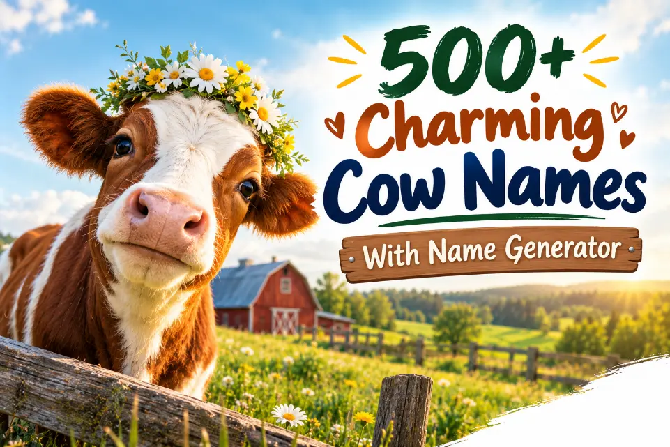 Cow Names With Name Generator