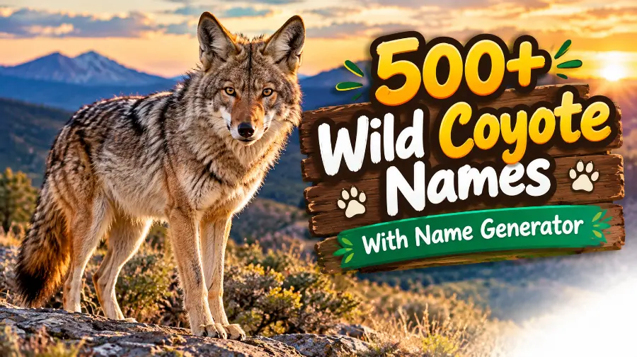 Coyote names with name generator