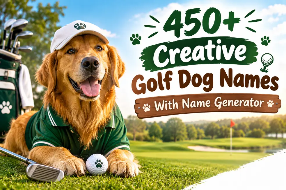 Golf Dog Names Name Generator