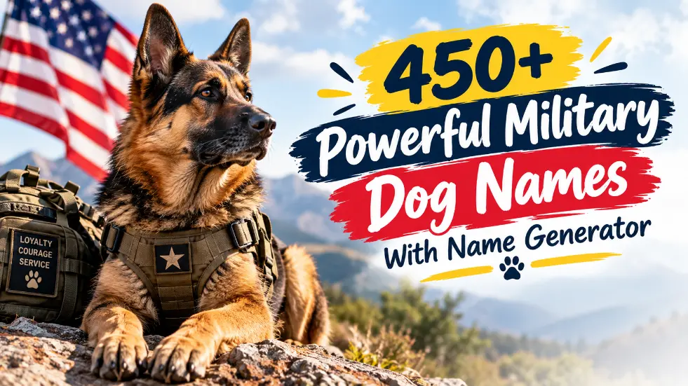 Military Dog Names With Name Generator