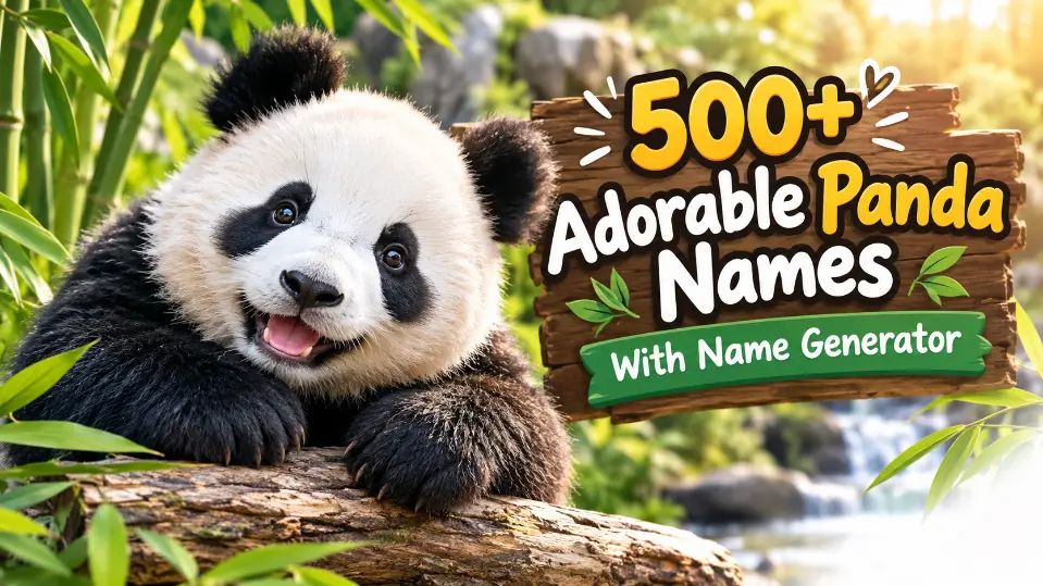 Panda names with name generator