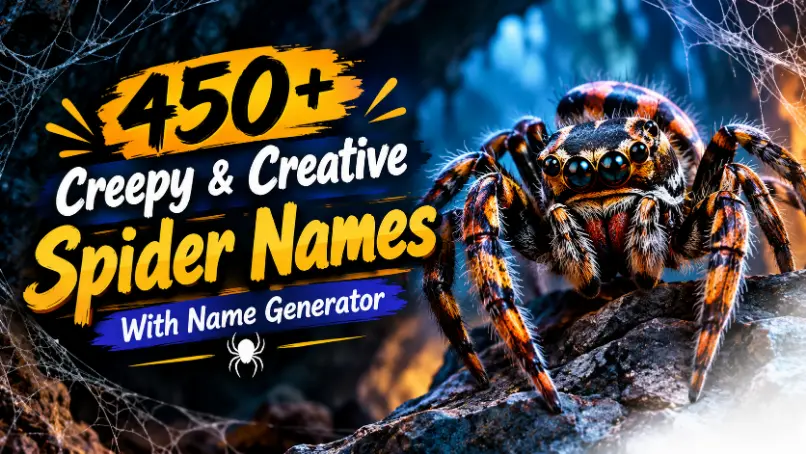 Spider Names with Name generator