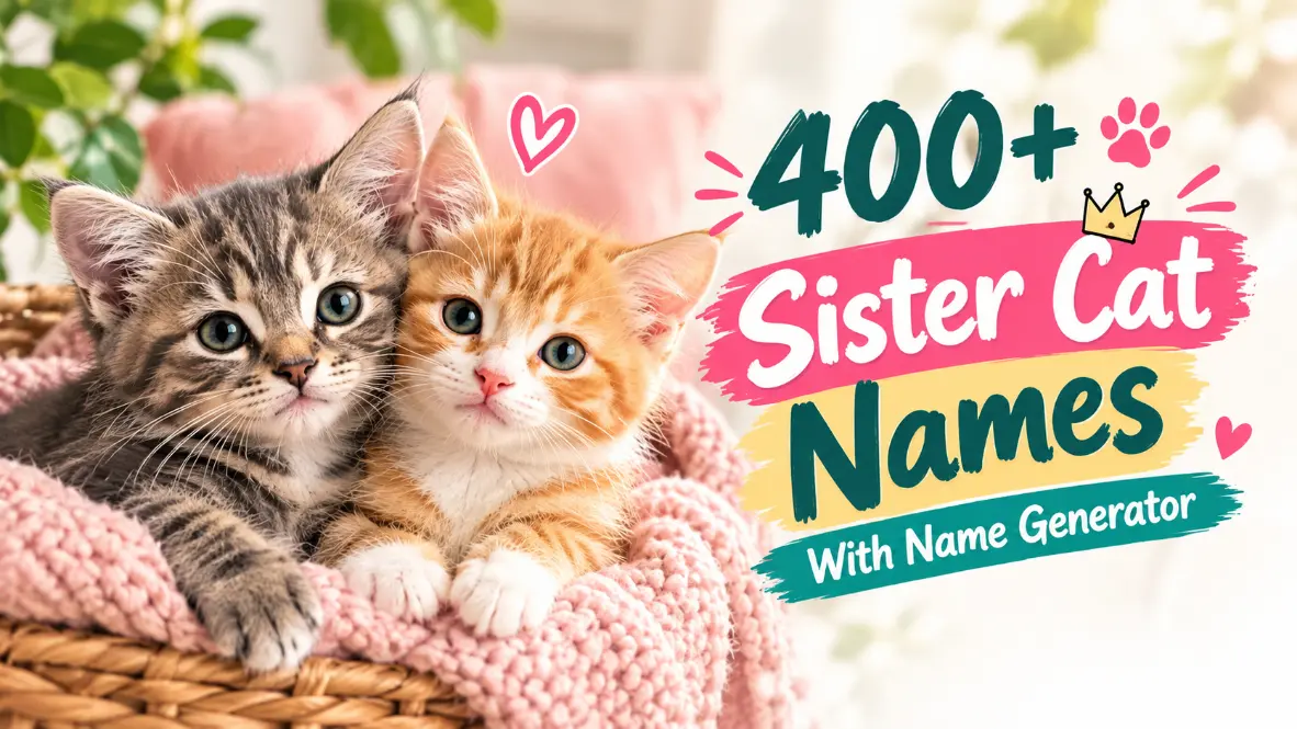 Sister Cat Names With Name Generator