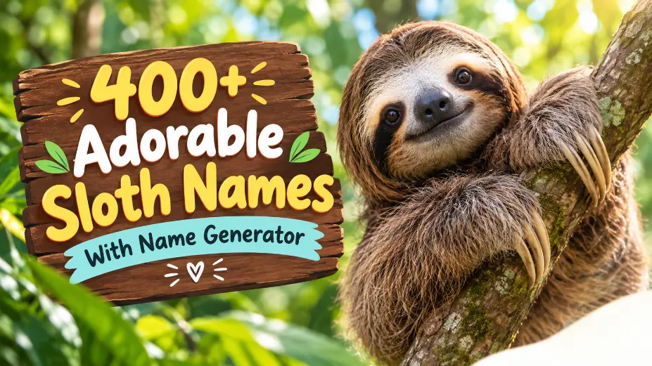 Sloth Names With Name Generator